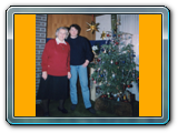 Weihnachtsfoto, diesmal mit Schwiegersohn, 1999