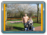 Mit dem Elektromobil unterwegs auf dem Keukenhof, 2009